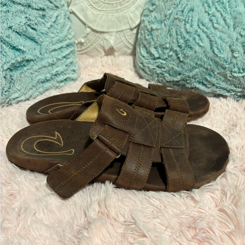 Men’s OluKai Kaula Leather Sandals